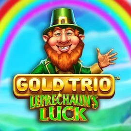 Gold Trio Leprechaun's Luck slot logo by Playtech at Spinbara Casino
