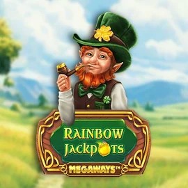 Rainbow Jackpots Megaways by Red Tiger Gaming, showcased at spinbaracasinos-es.com – game logo