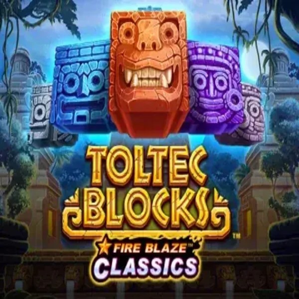 Fire Blaze: Toltec Blocks slot visual from Rarestone Gaming available on spinbaracasinos-es.com